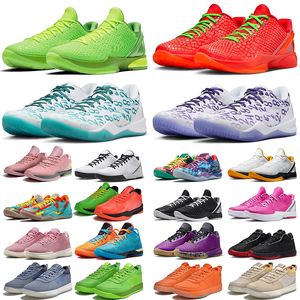 Kobes Basketball Shoes Men Kobe 6 Protro Reverse Grinch 8 Kobed Kobe8 Court Purple Radiant Emerald 4 Mamba Mambacita Sweet 5 Book 1【code ：L】Mens Trainers Outdoor Sports Sneakers