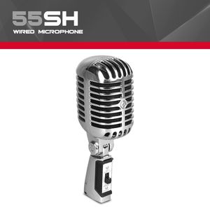 Geen verzendkosten! Topkwaliteit 50's Elvis Microfoon Mic Mike + Pouch - 55Sh Series 2 Classic Unidyne 2 voor KTV, Podcasting