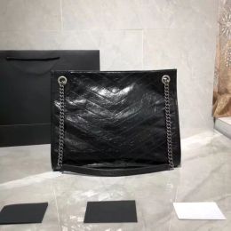 Top Qualité 577999 Niki Shopping Composite Bag En Cuir Vintage Froissé Grande capacité Avec boucle magnétique Pour la sécurité