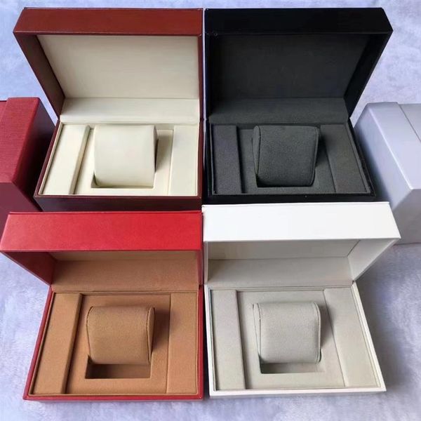 Boîte de montre 7 couleurs de qualité supérieure, coffrets cadeaux, brochures, étiquettes de cartes et Documents en anglais Swiss273L