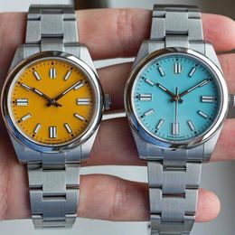 Topkwaliteit 7colors liefhebbers koppels heren dames saffier horloge 41 mm automatisch mechanisch roestvrij staal oester oestuale beweging WR248Z