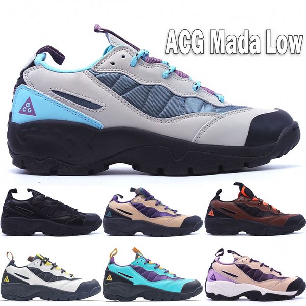 Top ACG Mada Low Hombres Mujeres Zapatos para correr Huaraches Vachetta Tan Triple Black Bison Total Orange Light Menta Light Stone Deportes al aire libre Zapatillas de deporte Tamaño 36-45