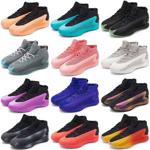 Top Quality Ae 1 All Star Best of Adi Men Basketball Chaussures AE1 Anthony Edwards MX Charcoal Velocity Blue Pearlized Rose Georgia Red Clay Sports Shoeurs