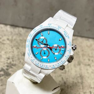 Top qualité AET version montres de luxe pour hommes 40mm 116500 126500 126518 bracelet en céramique complet 12.4mm épaisseur 4130 montres-bracelets de designer de mouvement automatique