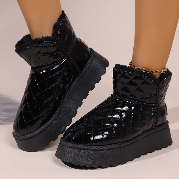 Pantoufles de qualité supérieure pour femme, bottes de neige à talons bas, en cuir véritable, à enfiler, Style britannique, courtes, automne et hiver