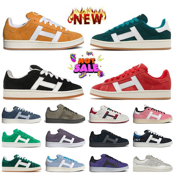 Calidad superior Bad Bunny 00s Diseñador Zapatos casuales Lujo Leopardo Gamuza Superior Piso Foro 84 Mujeres para hombre Entrenadores Bajo OG Original Core Negro Verde Oscuro Goma Deportes Zapatillas deportivas