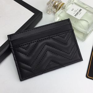 Top G Quality Bank Card Bag Luxury Designer vrouwelijke bankkaart lederen tas mini document houder munt verandering houder heren slanke heren mini -geldclip modekaartje