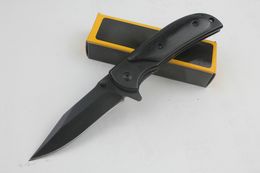 Facas personalizadas - 338 Canivete dobrável de bolso pequeno EDC 440C Lâmina preta Acampamento ao ar livre, caminhadas, sobrevivência Canivete dobrável de bolso Canivetes de bolso EDC