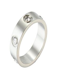 Topkwaliteit merk 316l roestvrijstalen minnaar ringen voor vrouwen mannen bruiloftspaar ring Goldplated Craft Gold Silver Rose Never Fade7118786