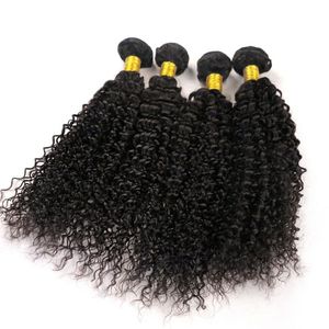 Cheveux vierges de vison tisse des faisceaux de cheveux humains brésiliens Funmi Wefts non transformés péruviens indiens mongols en vrac extensions de cheveux humains en gros