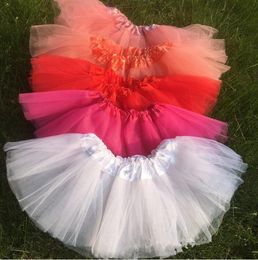 Top qualité couleur bonbon enfants tutu jupe robes de danse robe tutu douce jupe de ballet 3 couches Tulle robe de soirée enfants pettiskirt vêtements