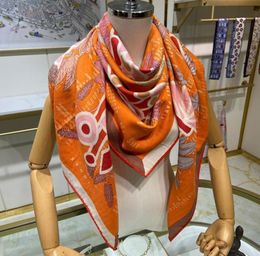 Foulards en soie de cachemire de qualité supérieure pour femmes 140140cm grand foulard parfait écharpe doux chaud épais silencieux d'hiver génial LUXE S7073680