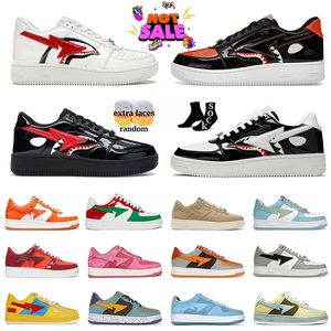 Top Qualité Casual Designer Sk8 Chaussures Femmes Hommes Baskets Basses Nostalgique Jaune Vert Sarcelle Marron Blanc Cuir Gris Orange Brevet Camouflage Plateforme Baskets