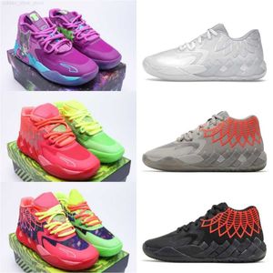 Top qualité Casual Chaussures Designer Lamelo Basketball Hommes Ball Mb 01 Rick Morty Grade Runner Sport Sneakers Low Running
