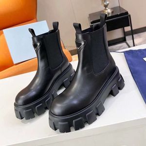 Zapatos casuales de alta calidad Botas cortas Mujer Zapatos de diseñador 100 Zapato de cuero de vaca Metal para mujer Tacones gruesos Cuero Tacón alto Moda Lady Plataforma Banda elástica Bota