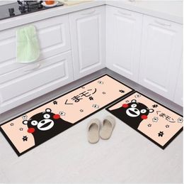 Top qualité chat dessin animé imprimé salle de bain cuisine paillasson tapis tapis tapis de sol antidérapant Tapete matelas porte tapis pour salon 20230820A03