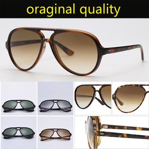 Top qualité chats 5000 Ray marque lunettes de soleil hommes femmes rétro lunettes de soleil cadre en nylon G15 lentilles emballages originaux conception de chat