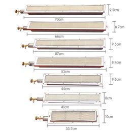 Topkwaliteit keramische plaatbrander met injetornozzle GAS infraroodbrander voor bbq kebab gebraden enz. 256V