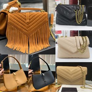 Designertas Crossbodytas Tote Bag Tassel Bag Klassieke handtas Trendy schoudertas Metallic tas Sude enveloptassen Postbode Messenger Flap Satchel Okseltas