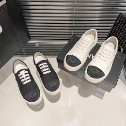 canal de qualité supérieure de style preppy espadrille chaussure décontractée belle promenade d'été chaussures de randonnée de randonnée basse toile tennis noir blanc extérieur dame plate loafer womens sneaker taille 35-40