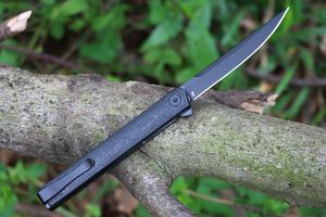 Top qualité CK 7097 roulement à billes EDC poche couteau à lame pliante 8Cr13Mov lame noire GRN poignée couteaux de survie en plein air avec boîte de vente au détail