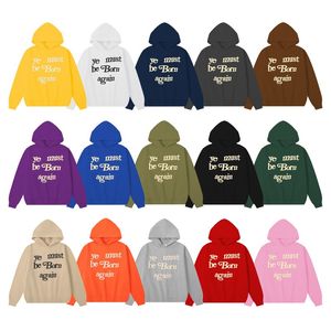 TOP Qualité Classic Wests Designer Mens Sweat à capuche Coton CPFM Ye Must Be Born Again Imprimé Femmes Couple Yzys Vintage Pull Pull KY86125