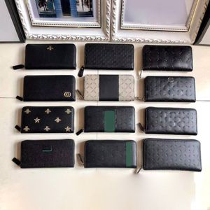Top de qualité Classic Femmes LongUriers Luxurys Designers Wallet Mens Leather PVC Business Credit Card Cartes Men Wallet Pourse CardHolde 198i