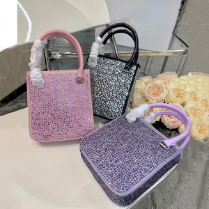 Topkwaliteit dameshandtas kristallen tote clutch tas heren lederen schoudertas handtassen portemonnees meisje cadeau luxe designer onderarm zwerver pochette tas portemonnee