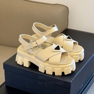 Sandales de plate-forme en caoutchouc confortable de qualité supérieure Chaussures de marche