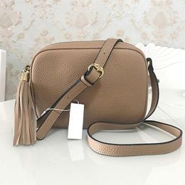 Bolsas cruzadas de calidad superior Cartera de cuero Bolso para mujer Soho Crossbody Disco Bolsa de hombro Bolsas de mensajero con flecos Monedero barato 22259g