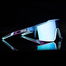 Lunettes de cyclisme de qualité supérieure Lunettes de vélo en plein air polarisées 4 lentilles UV400 lunettes de soleil de vélo hommes femmes lunettes de VTT avec étui Lunettes de soleil d'équitation