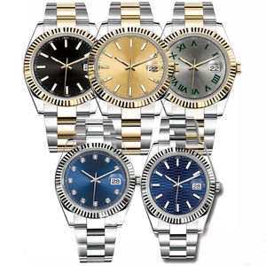 2023ss Herenhorloge Tweekleurige Oystersteel-armband Saffier Heren Designer Horloges Automatisch uurwerk Mechanisch Montre de Luxe Luxe horloge masters Horloges