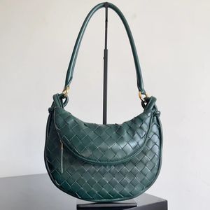 Sac de créateur de qualité supérieure sac à bandoulière Small Gemelli Luxury Tote Classic Fashion Half Moon Femmes Femmes de luxe Sac tissé Men de monnaie