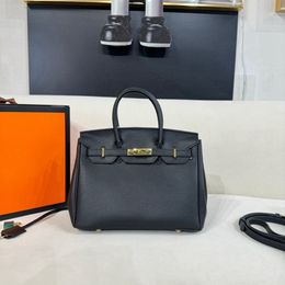 Bolsos de diseñador de alta calidad Epsom bolso hecho a mano hilo de cera hecho a medida bolso de cuero genuino de las mujeres un hombro mensajero moda clásica