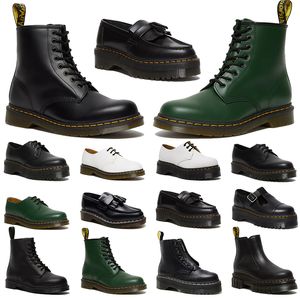 Topkwaliteit designer laarzen dames enkellaarzen top lakleer zwarte martin halve laarzen doc martens cowboylaarzen knie klassieke snowboots winterlaarzen 36-45