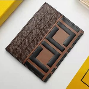 Titulares de tarjetas de diseñador de alta calidad Monedero Moda para mujer Monederos con caja Tarjetas de crédito Monedas Mini billeteras 5 ranuras para tarjetas con logotipo Bolso de diseñadores de cuero interno