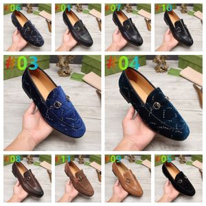Top Kwaliteit Designer Casual schoenen Moccasins Horsebit Loafers Dress Shoes voor mannen Jumbo Marmont Slip-on Jordaan Maxi Canvas Bit Loafers G Maat 6.5-12