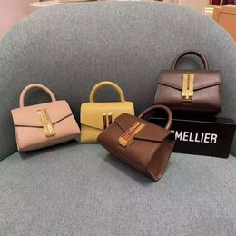 Diseñador de alta calidad Demellier Doctor Bolso de cuero real Nano Montreal Mini bolso bandolera de mano Princesa Mismo bolso Bolso de tofu 230918