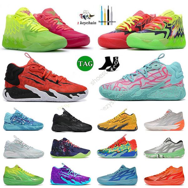 Hommes LaMelo Ball Chaussures MB.01 02 Lo Chaussure de basket-ball Mb.03 Toxique Queens City Rock Ridge Red Blast Buzz City Galaxy UNC Designer OG Sports Baskets Hommes Baskets