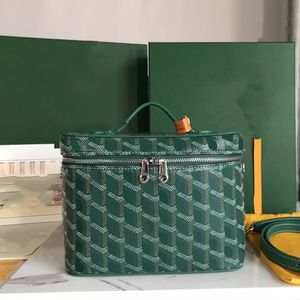 Sac de maquillage de créateur de qualité supérieure avec bandoulière en cuir Sacs de cosmétique de voyage en cuir