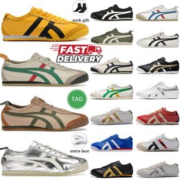 Top Qualité Designer OG Mexique 66 Chaussures de sport Onitsukass Tiger Hommes Femmes Plateforme Baskets Bouleau Vert Rouge Jaune Beige Herbe Vert Argent Off Baskets d'extérieur 36-44