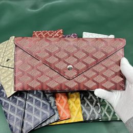 Porte-monnaie de qualité supérieure Porte-cartes Enveloppe de luxe Portefeuilles simples Couleur contrastée Rétro Mini sacs Clé Poche Intérieur gy gros Portefeuilles de cartes de crédit