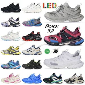 Balencaigas Des Chaussures Balenciaga Track 3 LED Tracks 3.0 Baskets Noir Blanc Vert Transparent Triple S 17FW Scarpe Course Hommes Femmes Plate-form Shoes【code ：L】 Sneakers