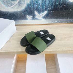 TOP Kwaliteit Designer Slides Klassieke Merk Zomer Outdoor Strand Slippers voor Mannen Antislip Bodem Mode Pluizige Huis slipper met Doos EU38-46