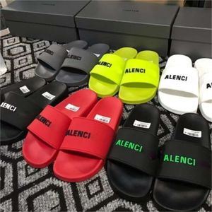 Topkwaliteit Designer Slides Slippels Slippers Bag Bloemen Bloemen Drukken Leer Web Zwart schoenen Mode Luxe Summer Beach Sneakers Maat 36-45