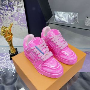 Baskets de créateur de qualité supérieure AAAAA + cuir femmes chaussures décontractées marque de course à pied en cuir de vache combiné avec des lacets en tissu rugueux chaussures de basket-ball de sport