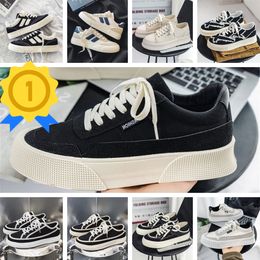 Sneakers de créateurs de qualité supérieure Gabardine Chaussures décontractées Traineurs de roue de marque Luxury Canvas Sneaker Fashion Platform Solid Haulten Shoe Size 39-44