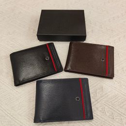 Portefeuille de concepteur de qualité supérieure pour femmes en cuir pour femmes en cuir support de cartes de crédit pour hommes est livré avec une boîte 11 cm * 8,5 cm sac fourre-tout mini-titulaire de carte
