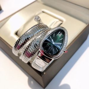 Montres designer de qualité supérieure Womenwatch Relojes Snake Watches with Diamond Serpentine Watch For Women Bracelet Style Strap Spring Strap Orologio Di Lusso Montre