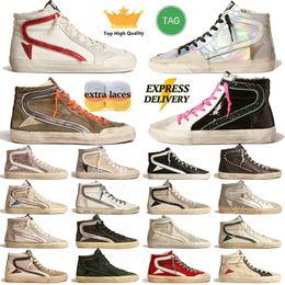 Topkwaliteit ontwerper dames heren casual schoenen platte ster trainer goldn gooseics big size 46 heren trainers loafers ball-star vintage super-star outdoor schoenen